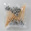 50pcs Golden Silver Hollow Star Bamboo Skewers Buffet Fruit Food Picks Cocktail Sticks Christmas Party Birthday Wedding Decor