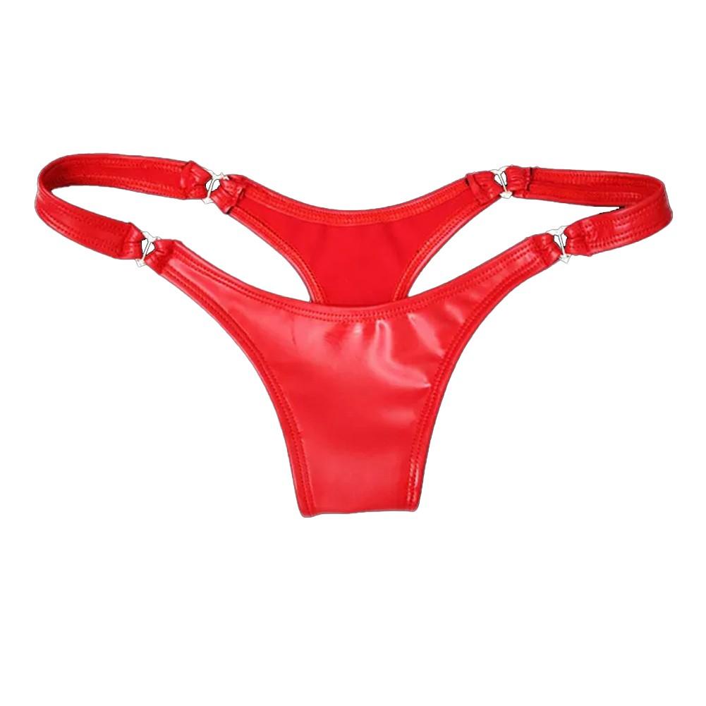 Knickers Briefs Thongs Sexy Low Waist Underwear Lingerie Wet Look