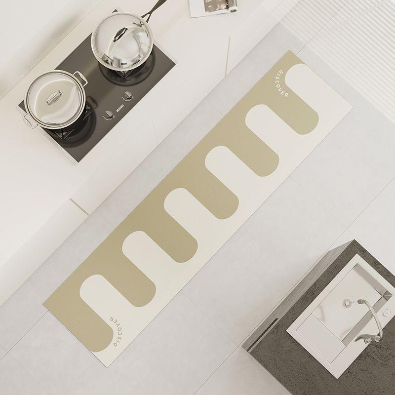 Kitchen Waterproof Carpet Pvc Leather Floor Mat Anti-slip Oil-proof Long Foot Mats Creative Piano Key Rug Home Decoration Rugs