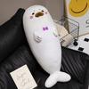 Soft Seal Throw Pillow Plush Toy Doll Aquarium Seal Doll Schoolgirl Sleeping Soothing Doll