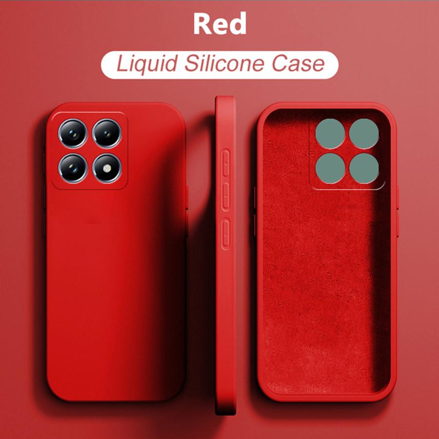 Liquid Silicone Soft Phone Case Cover for Xiaomi 14T / 14T Pro Redmi 14C 4G