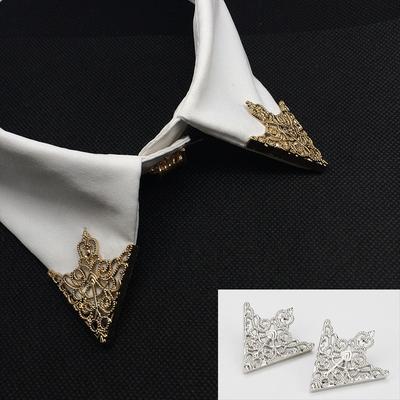 Vogue Retro Kragen Pins Frauen Männer 1 paar Brosche Pin Koreanische Shirt Geschenk Schmuck Anzug Revers Mode