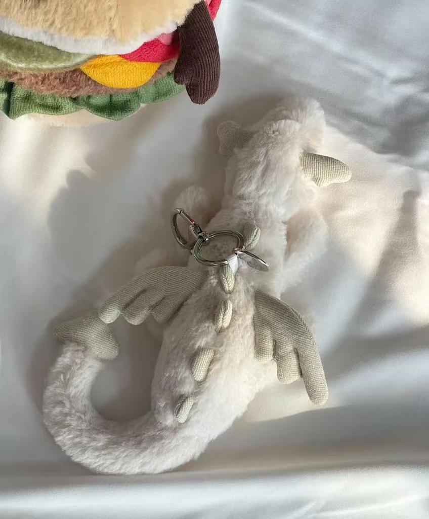 30cm Soft Plush Toy Little Dragon Plush Toys White Green Dinosaur Stuffed Animal Soft Doll Birthday Gift for Children