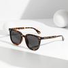 J2314 Glasses Square Sunglasses Colored Lenses Rivet Retro Sunglasses Women'S Sunglasses Men'S