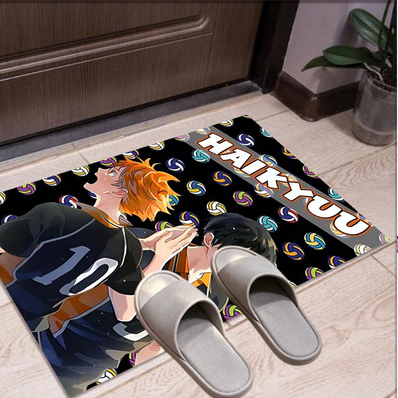 Haikyu Pattern Rug, Indoor/Outdoor Mat, for Picnic, Gameroom, Bedroom, Office, Living Room, Home Decor Carpet, Birthday Gift