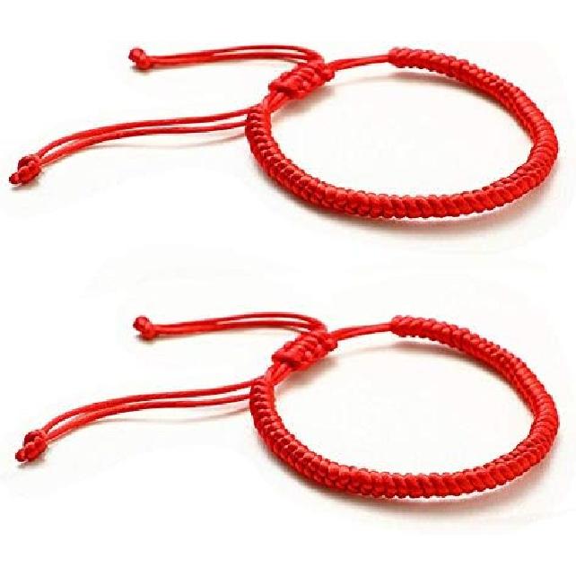 2-4Pcs Lucky Kabbalah Braide Red String Cord Bracelet Set for Men Women Handmade Adjustable Lightweight Strand Amulet Protection Bracelet Unisex Good