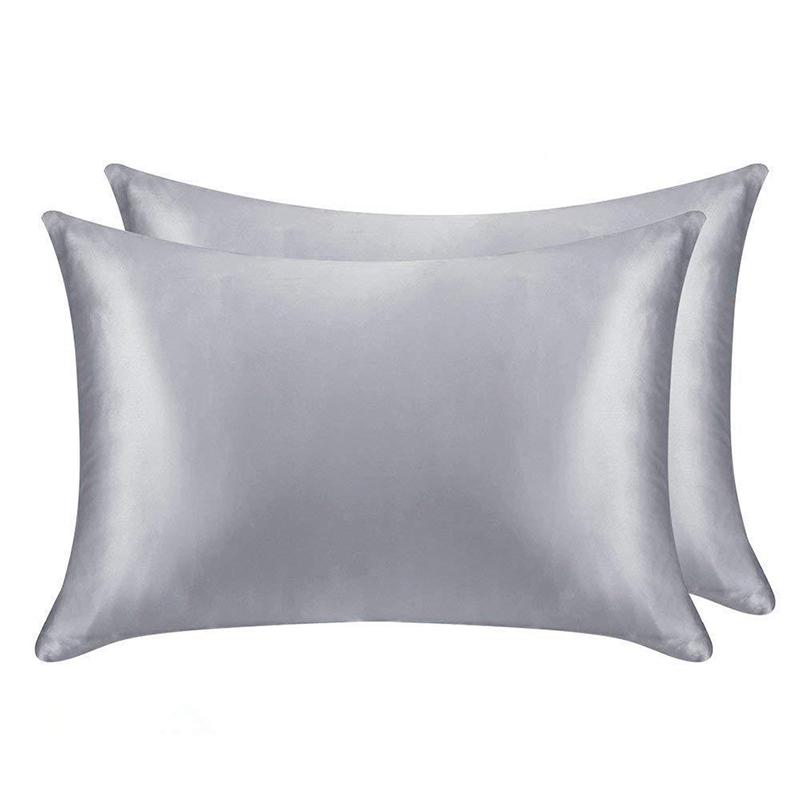 Silk Satin Pillowcase Simple And Solid Color Pillowcase Bedding For Home Use Smooth Multi-Color Satin Pillowcase Home Decoration