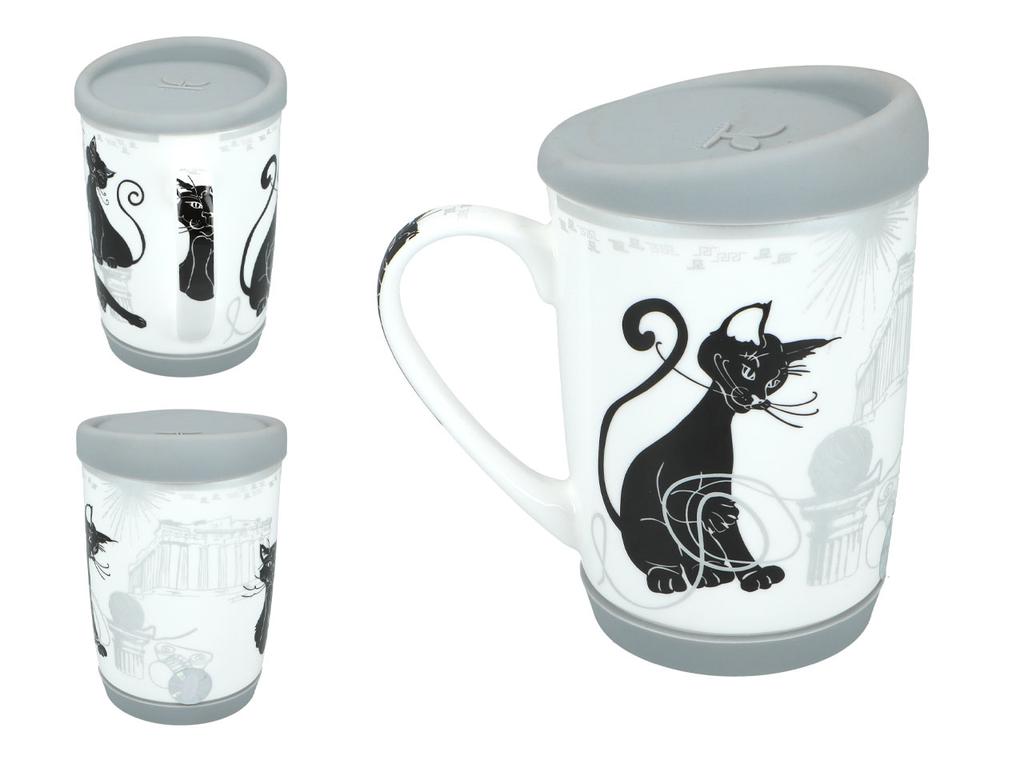 Kubek Porcelanowy Do Kawy Herbaty Travelling Cats Ateny Koty Carmani