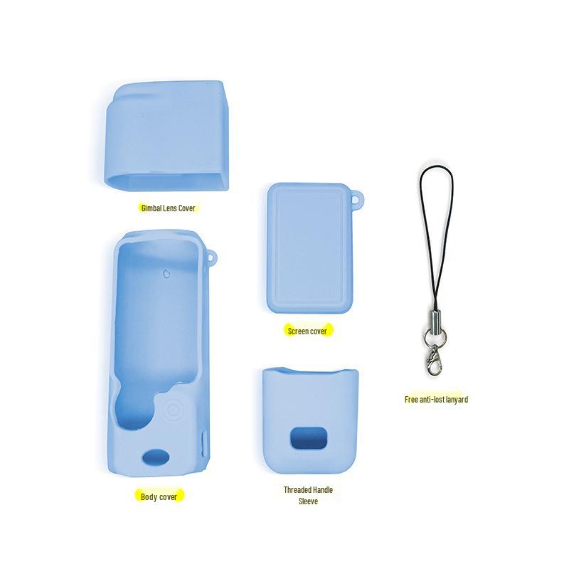 Silikonowe etui i osłona obiektywu DJI OSMO Pocket 3: Akcesorium ochronne pyłoszczelne i odporne na upadki