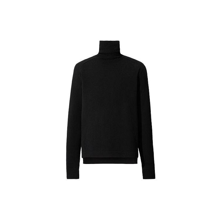 UNIQLO Jil Sander +J Collaboration Series Merino Wool Blend Two-Button Knit Sweater Men sweater Black 432657-09
