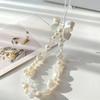 1Pc Pearl Love Heart Bow Beads Cellphone Decor Chain Charm Lanyard Universal Accessories Jewelry Pendant Strap Women Girls