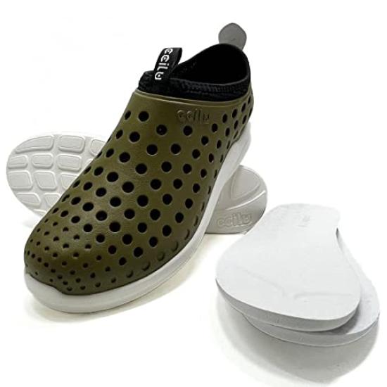 

Спортивные сандалии 3way Shock Absorbation Ultra Lightweight Comfort Office Shoes Сумка для обуви в комплекте [Chill] Мужские слипоны 26,5 см Внутренняя часть, стелька,