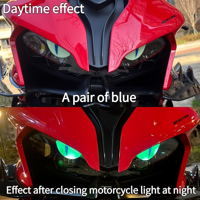 3D Reflective Devil's Eye Stickers for Cars and Motorcycles - Improve Night Visibility and Safety, Durability, and Fashion