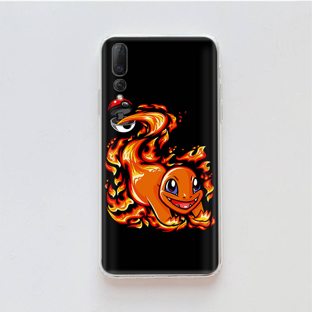 Transparent Case for Samsung A04 A14 A23 M33 M53 Realme 10 9 C35 C55 VIVO X80 Infinix Hot 30 Note 11 Tecno Spark 8P Pro P-36 Pikachu Pokémon