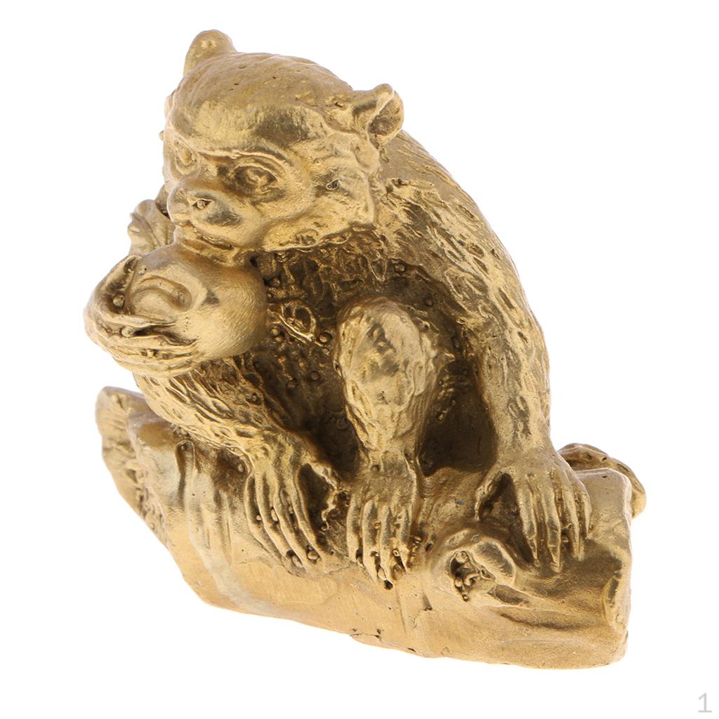 Messing Glück Chinesische Tierkreiszeichen Sammelstatuen Figuren für dekorative kreative Geschenke