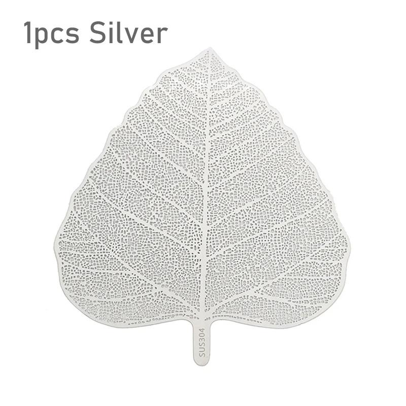 

2pcs Stainless Steel Tea Infuser Leave Shape Bodhi Tea Filter Kung Fu Tea Infusers Access Hollow Out Leaves Strainer Drinkware