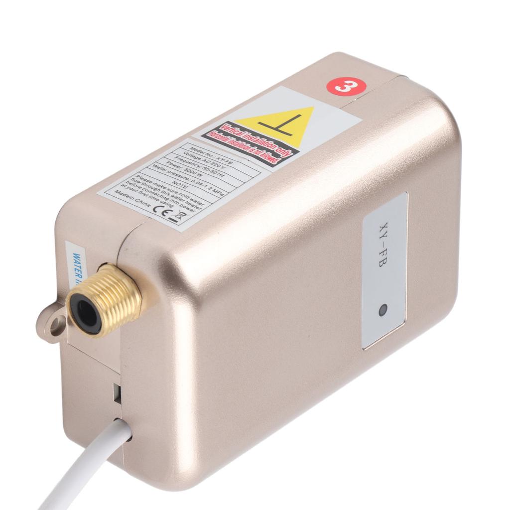 Gold Home Kitchen Hot Cold Mini Instant Water Heater with Indicator Light