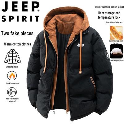 JEEP SPIRIT Men's Hooded Puffer Winter Jacket