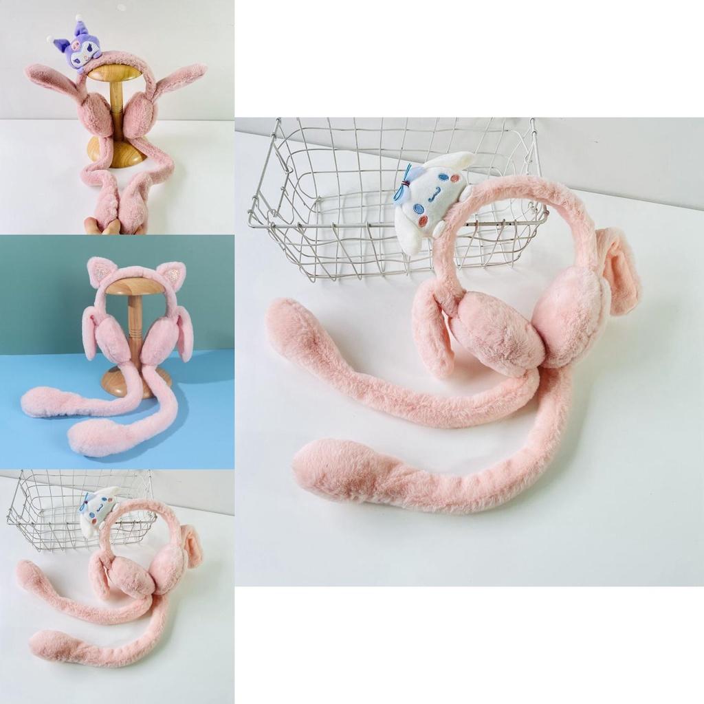 Cuddly Plush Rabbit Earmuffs Warm Fun Winter Accessory For Adults Kids