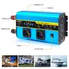 4000 Watt (Vrchol) 12V/24V až 230V 2000W jmenovitý čistý sinusový měnič pro nákladní automobily, obytné vozy s 5V 2,4A USB 2xAC výstupem, bezdrátové dálkové ovládání