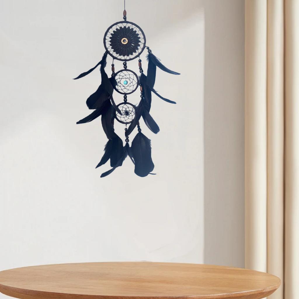 1 st Enkel Fjäder Handgjorda Smycken Indiska Drömfångare Ornament för Bröllop Hemdekoration Festgåvor Gåvor till Vänner