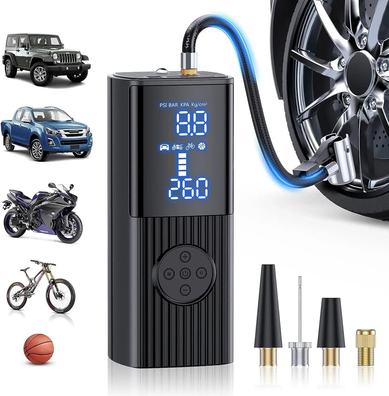

50L/min 20000mAh Air Compressor Portable,Wireless Car Tyre Inflator,12V Air Pump,160PSI Digital Motorcycle Tire Inflator чёрный