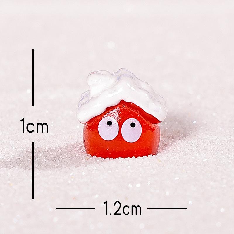 Christmas Micro-landscape Sprites, Colorful Coal Ball Ornaments, Home Desktop Resin Craft Decorative Small Ornaments