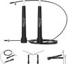 4FIZJO Black Boxing Jump Rope with Bearings Black Plastic