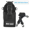 MSC-20D Waterproof Nylon Walkie Talkie Pouch Adjustable Sling Radio Holder Case for Hiking Patrol Construction Work