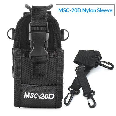 MSC-20D Universal Nylon Walkie Talkie Pouch Detachable Sling Radio Holder Case for Security Work Hiking Travel