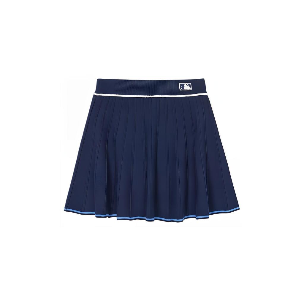 New MLB New York Yankees SS24 Casual Short Skirts Women's Navy Blue 3FSKV0343-50NYS