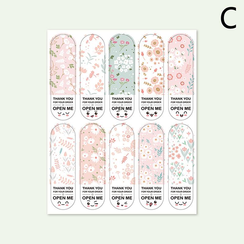 100Pcs  Thank You For Your Order Stickers 2*7Cm Gift Box Package Sealing Labels For Small Business Stationery Sticker