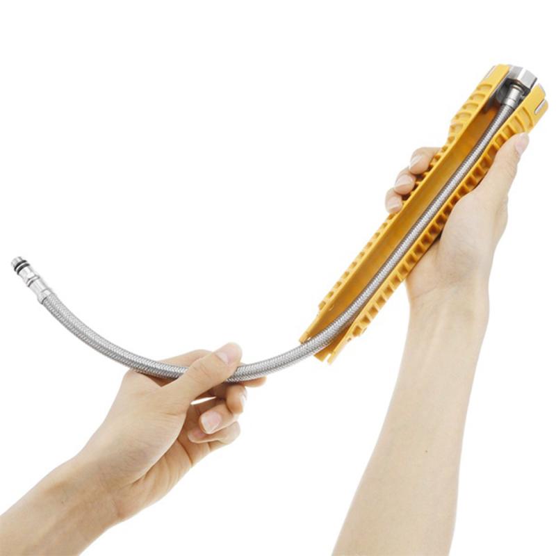 מפתח ברגים להתקין ברז וכיור מפתח ברגים מתכוונן לצינור מים כפול ראש סט מפתח אלן כלים