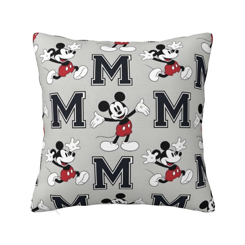 Disney Cartoon Minnie Mouse Cushion Covers Polyester Anime Throw Pillow Case for Sofa Car Square Pillowcase Bedroom Decoration