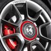Rstcl5 1PCS Car Wheel Hub Cover Emblem Accessory For Fiat Abarth 500 500C 500L 500X Tipo FR Panda Argo Freemont Viaggio Bravo Punto Dob