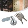 1PC Stainless Steel Cam Lock With Keys 12mm Aperture For Filing Cabinet Drawer Tool Box Mail Box Protect Possession Hardwares