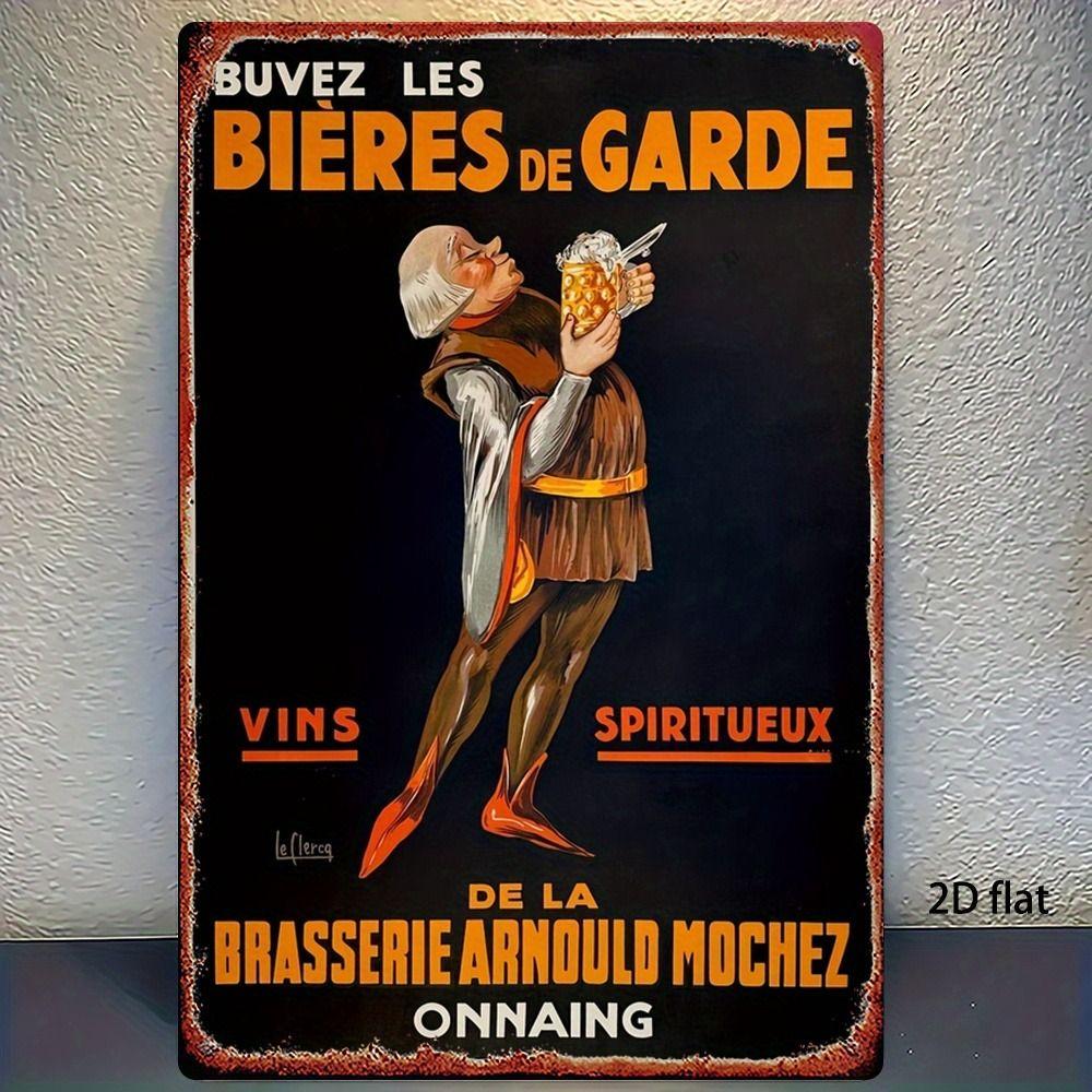 Vintage Art Nouveau Woman Tin Sign Retro Metal Panel Home Bar Cafe Decor