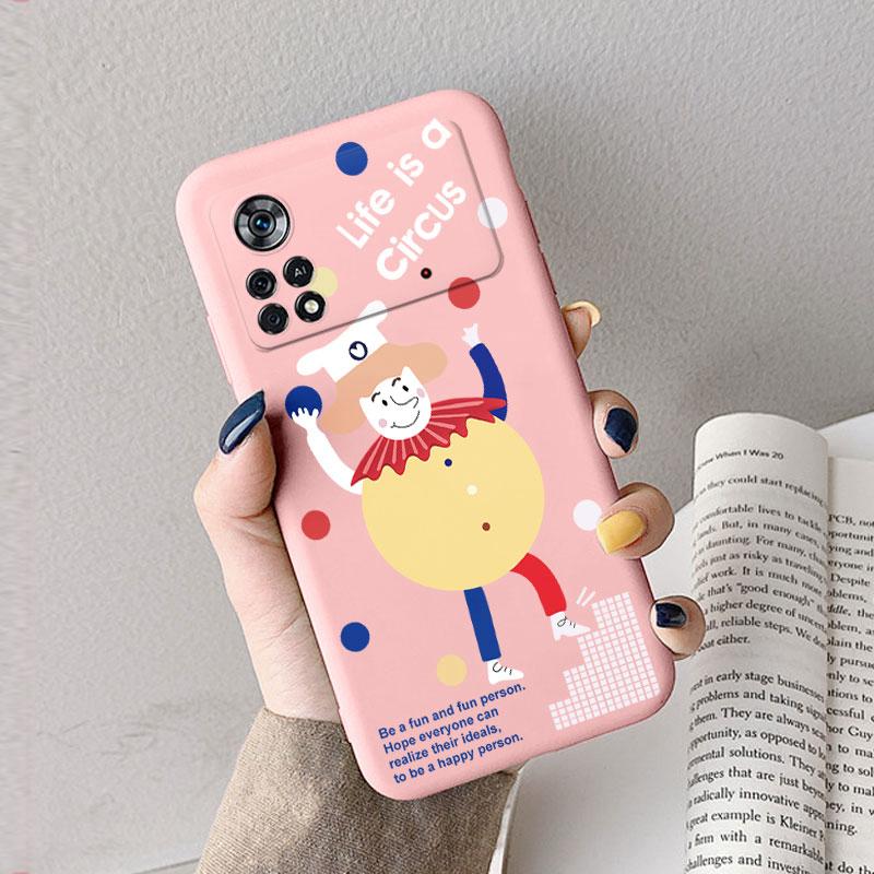 Case For Poco X4 Pro 5G Poco M4 Pro Cute Heart Flower Back Cover Soft Silicone Matte Protective Funda For Xiaomi Poco X6 X5 Pro