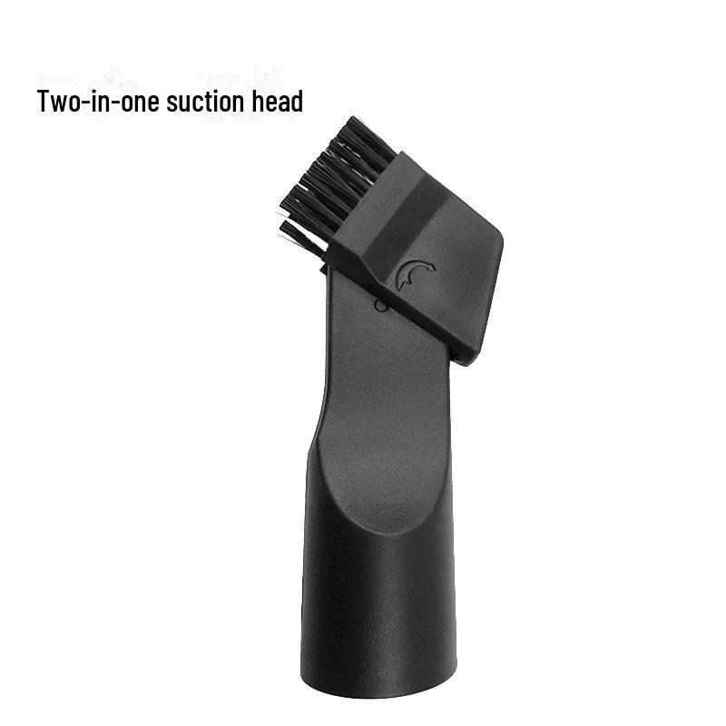 Langshi 32mm Two-in-One Round Brush Head for Philips Midea Vacuum Cleaners