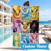 Custom Name Pika Beach Towel, Soft Quick-Dry Beach Towel, Ideal for Pool, Camping, Perfect Travel Essential Gift