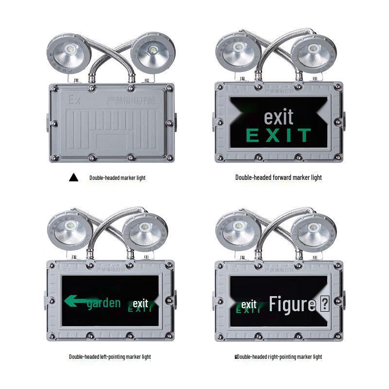 Linpan Explosion-Proof Dual-Head Emergency Evacuation Sign Light