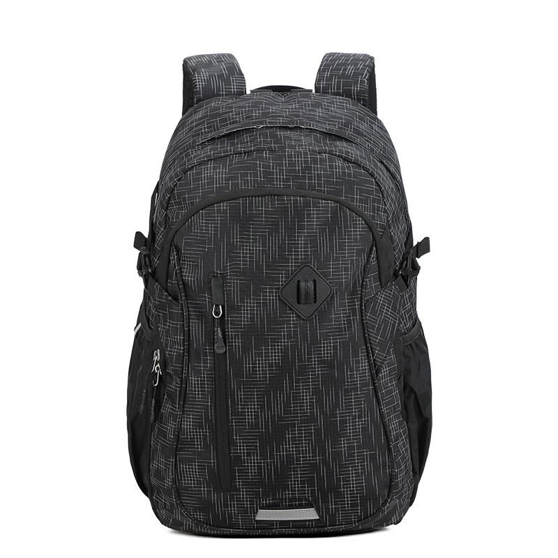 

Мужской рюкзак с противоскользящей пряжкой, многофункциональный студенческий школьный рюкзак, снижающий нагрузку 50CM x 33CM x 21CM чёрный