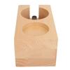 Wooden Coffee Tamper Station Stable Prevent Slip Coffee Tamper Holder Base Tamping Station for Home