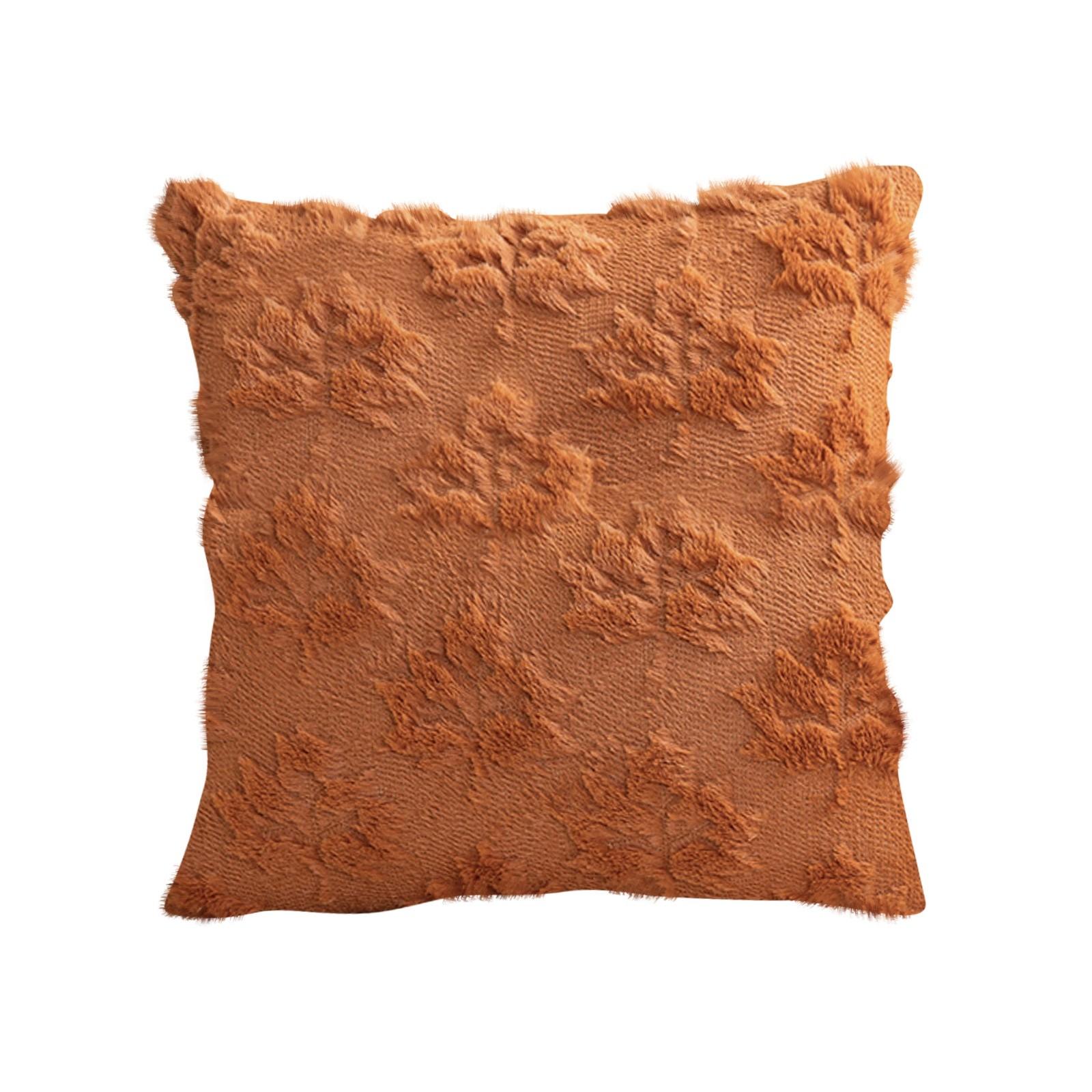 

17,7*17,7 дюймов Рождественская наволочка для подушки, однотонная вышивка, домашняя подушка, наволочка для подушки на талию One Size коричневый