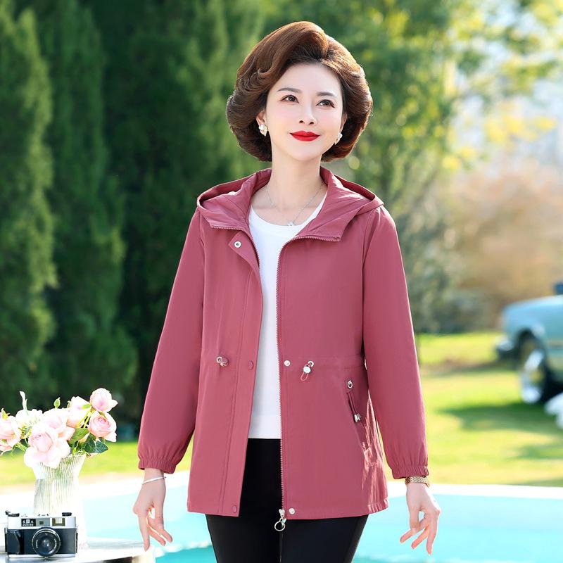 

Mom s Fashionable Wide-Cut Trench Coat for Middle-Aged and Elderly Women – Spring & Autumn Casual Wear 2026 3XL