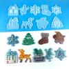 Christmas Silicone Mold Elk Bell Christmas Tree Pendant DIY Resin Mold Keychain Jewelry Merry Christmas Home Party Decoration