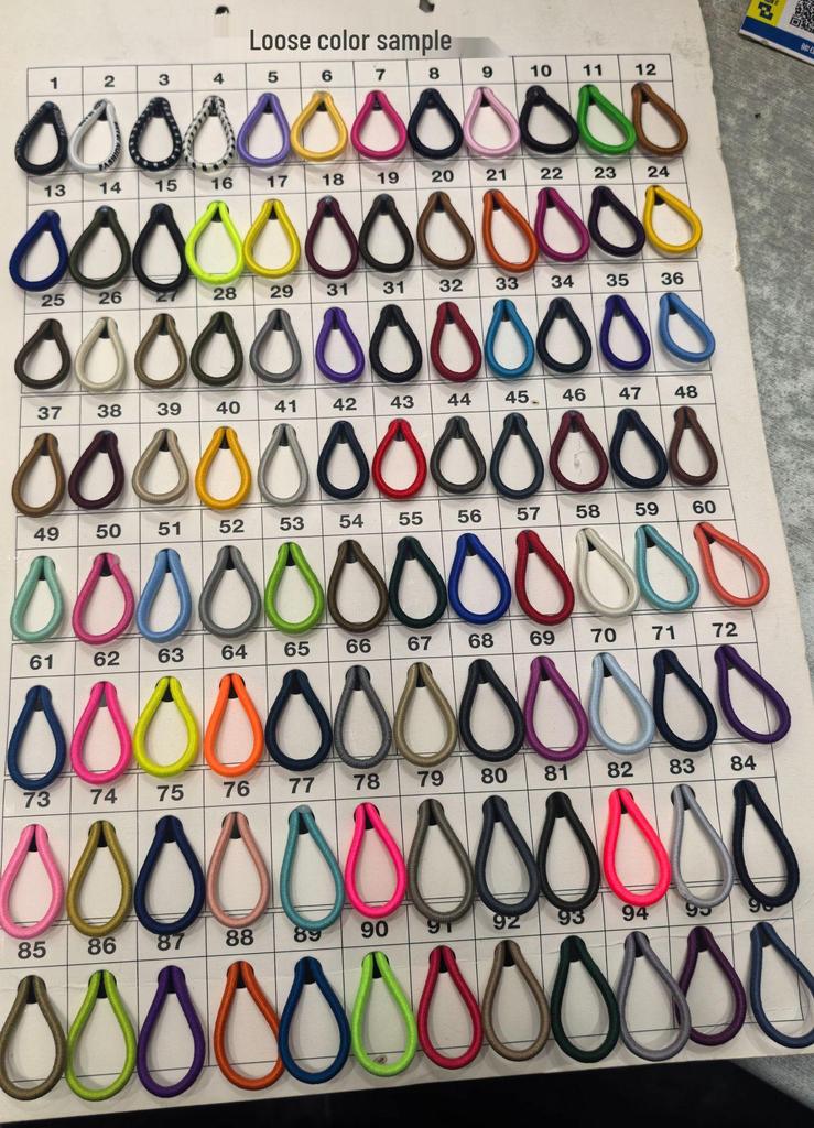 2.0MM Colored Round Elastic Cord Rubber Band for DIY Beading