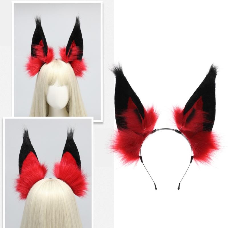 Punk Animal Ear Headband Halloween Maid Hairhoop Role Playing Props Hairdband Costume Accessories Anime Expo Headpiece