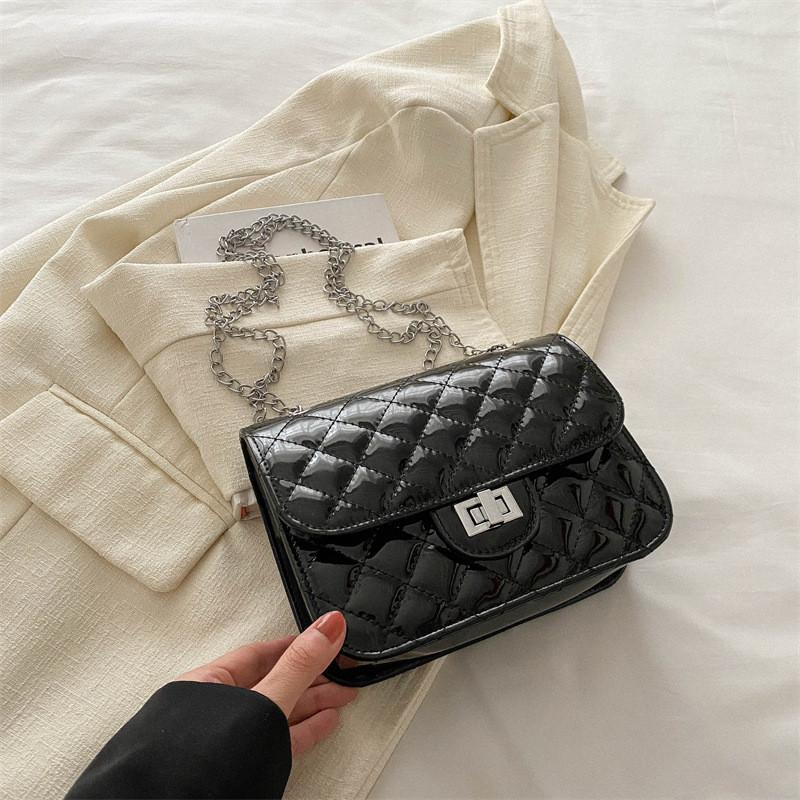 Fashionable Trendy Pu Leather Small Crossbody Bag Stylish Shoulder Bag 2024 Spring чёрный