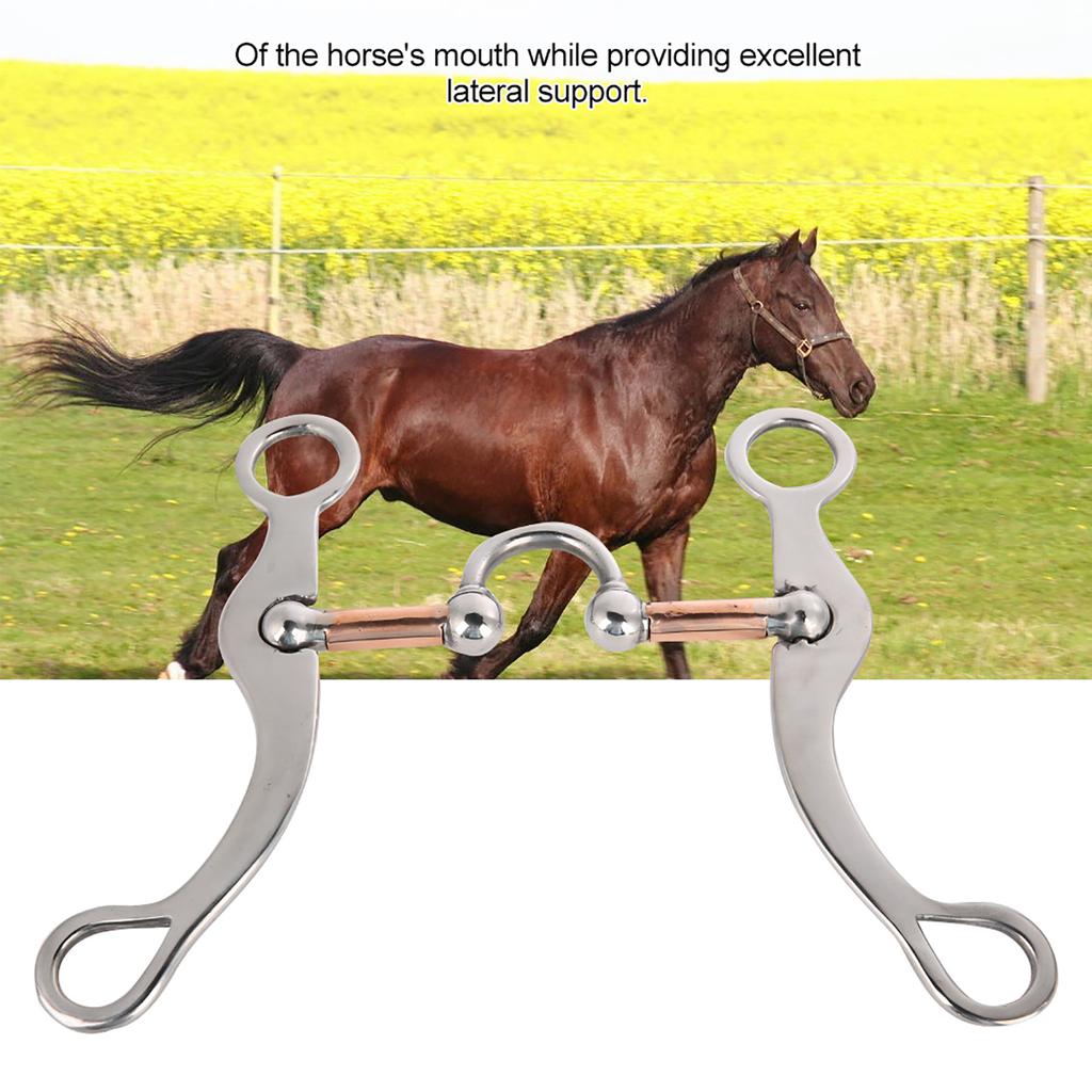 Stainless Steel Thickeness Bit Loose Mouth Bit Roller for Horse